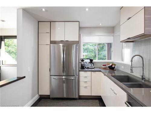 54 Holyrood Avenue, Oakville, ON - Indoor Photo Showing Kitchen With Double Sink