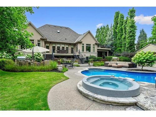 3064 St Clair Avenue, Burlington, ON - Outdoor With In Ground Pool With Deck Patio Veranda