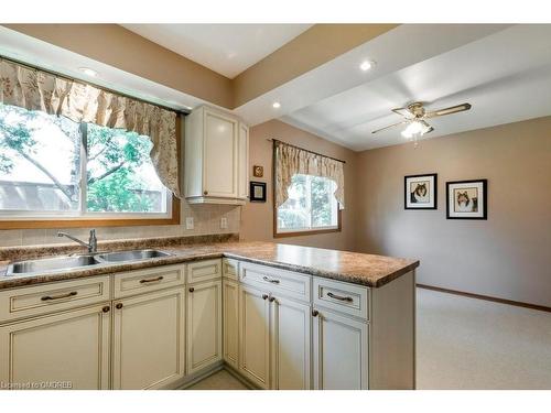 17 Mary Street, Milton, ON - Indoor Photo Showing Kitchen With Double Sink