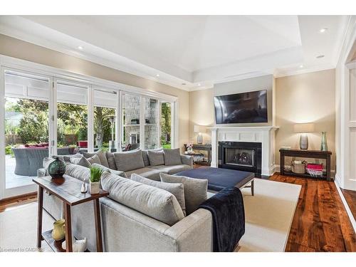 280 Balsam Drive, Oakville, ON - Indoor Photo Showing Living Room With Fireplace