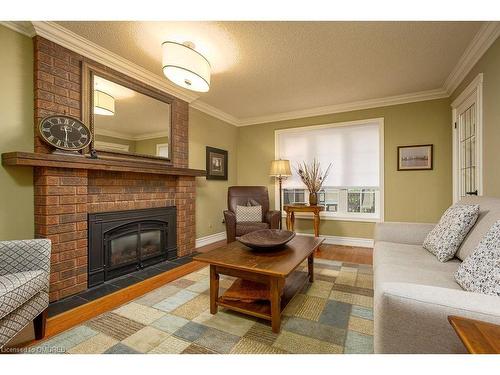 1380 Old English Lane, Oakville, ON - Indoor Photo Showing Living Room With Fireplace