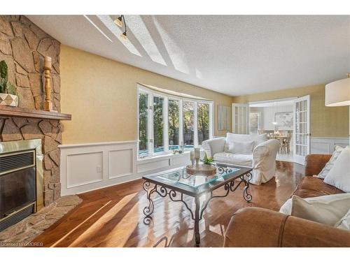 1292 Grainer Court, Oakville, ON - Indoor Photo Showing Living Room With Fireplace