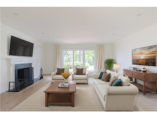 2352 Carrington Place, Oakville, ON - Indoor Photo Showing Living Room With Fireplace