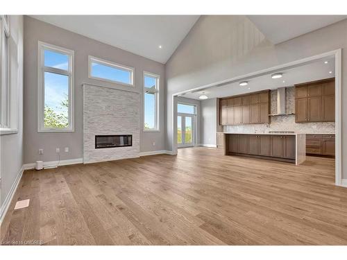 3307 Harasym Trail, Oakville, ON - Indoor Photo Showing Living Room With Fireplace