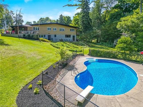 11753 Trafalgar Road, Halton Hills, ON - Outdoor With In Ground Pool With Backyard