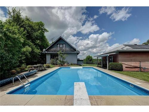 2022 Valens Road N, Hamilton, ON - Outdoor With In Ground Pool With Backyard