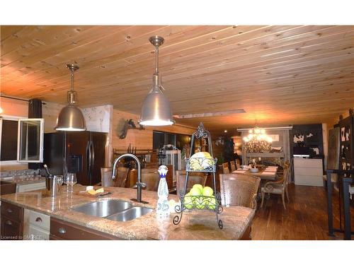 3227 Muskoka Street, Washago, ON - Indoor Photo Showing Kitchen With Double Sink