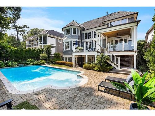 18 Holyrood Avenue, Oakville, ON - Outdoor With In Ground Pool With Deck Patio Veranda