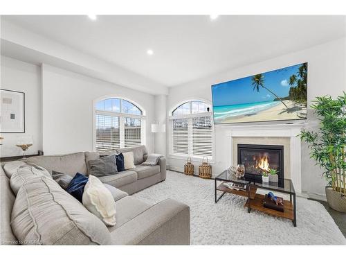 3895 Leonardo Street, Burlington, ON - Indoor Photo Showing Living Room With Fireplace