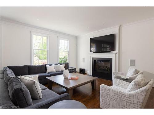 317 Chartwell Road, Oakville, ON - Indoor Photo Showing Living Room With Fireplace