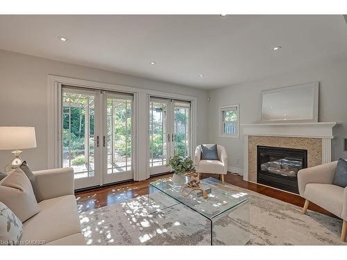 50 Burnet Street, Oakville, ON - Indoor Photo Showing Living Room With Fireplace