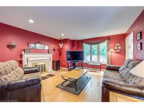 566 Blenheim Crescent, Oakville, ON - Indoor Photo Showing Living Room With Fireplace