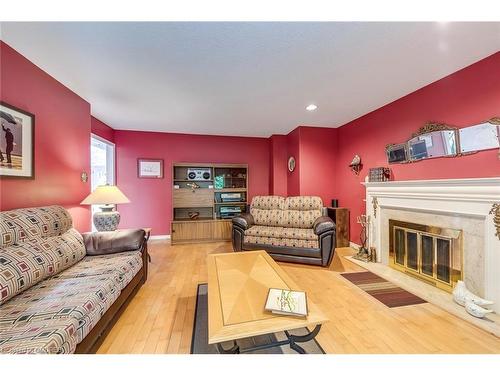 566 Blenheim Crescent, Oakville, ON - Indoor Photo Showing Living Room With Fireplace