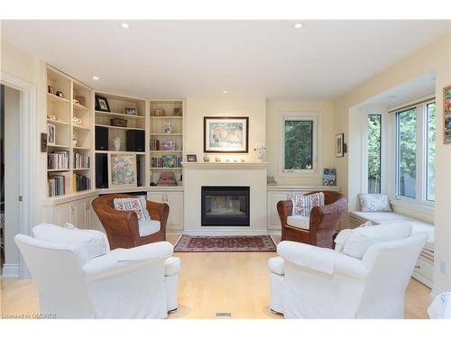 117 Watson Avenue, Oakville, ON - Indoor Photo Showing Living Room With Fireplace