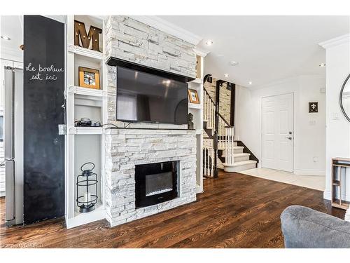 3227 Raindance Crescent, Mississauga, ON - Indoor Photo Showing Living Room With Fireplace