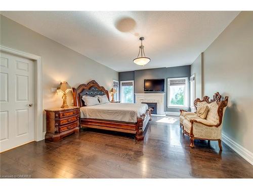 46 Ryland Terrace, Oakville, ON - Indoor Photo Showing Bedroom With Fireplace