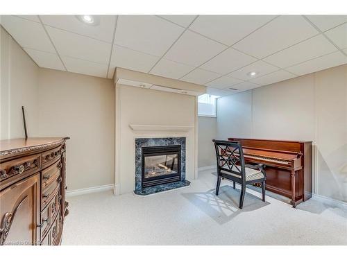 46 Ryland Terrace, Oakville, ON - Indoor Photo Showing Basement With Fireplace