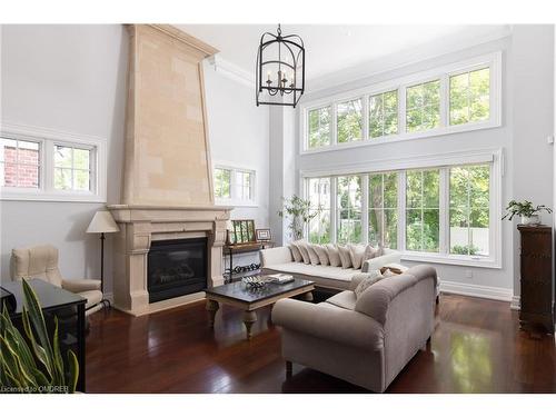 29 Howard Avenue, Oakville, ON - Indoor Photo Showing Living Room With Fireplace