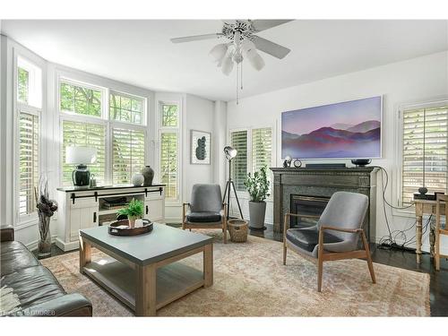 1259 Glenashton Drive, Oakville, ON - Indoor Photo Showing Living Room With Fireplace