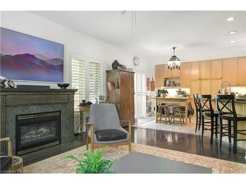 1259 Glenashton Drive, Oakville, ON - Indoor Photo Showing Living Room With Fireplace