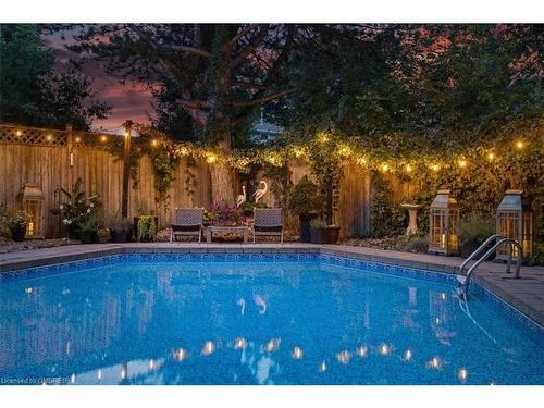 105 Osborne Crescent, Oakville, ON - Outdoor With In Ground Pool With Backyard