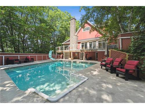 430 Murray Road, Penetanguishene, ON - Outdoor With In Ground Pool With Backyard