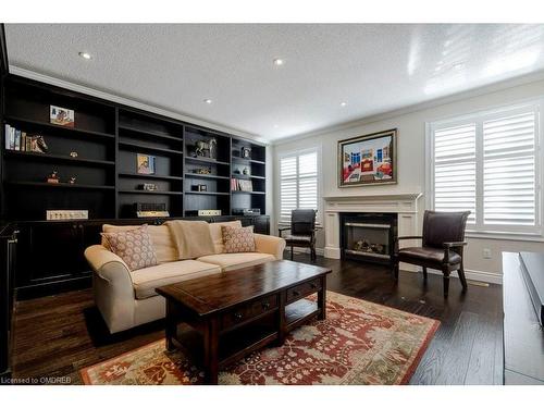 369 Potts Terrace, Milton, ON - Indoor Photo Showing Living Room With Fireplace