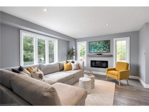 2042 Springdale Road, Oakville, ON - Indoor Photo Showing Living Room With Fireplace