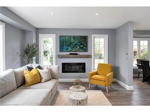 2042 Springdale Road, Oakville, ON - Indoor Photo Showing Living Room With Fireplace