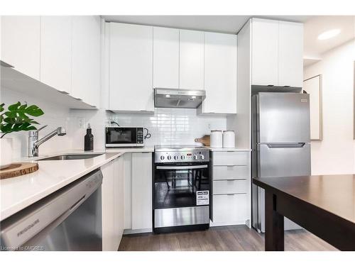 210-120 Canon Jackson Drive, Toronto, ON - Indoor Photo Showing Kitchen With Stainless Steel Kitchen