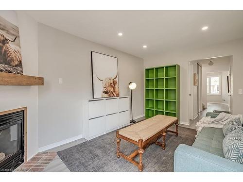 2320 Strawfield Court, Oakville, ON - Indoor Photo Showing Living Room With Fireplace