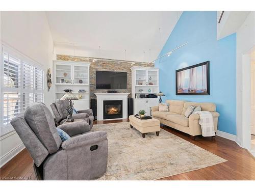 15219 Argyll Road, Georgetown, ON - Indoor Photo Showing Living Room With Fireplace