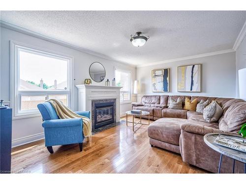 1348 Pilgrims Way, Oakville, ON - Indoor Photo Showing Living Room With Fireplace