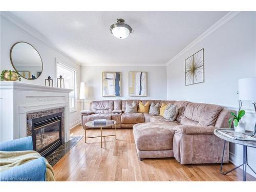 1348 Pilgrims Way, Oakville, ON - Indoor Photo Showing Living Room With Fireplace