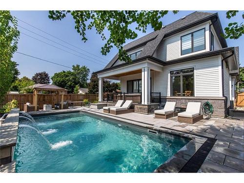 604 Maplehurst Avenue, Oakville, ON - Outdoor With In Ground Pool With Deck Patio Veranda