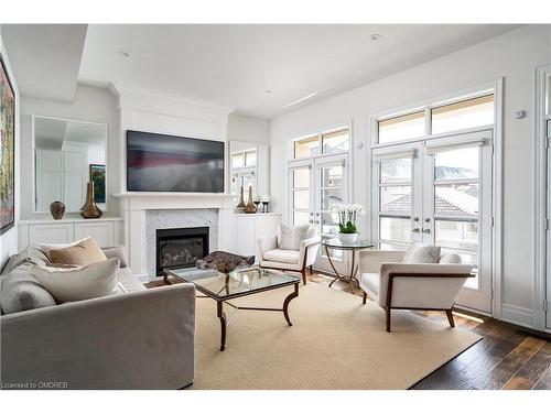 218 Dorval Drive, Oakville, ON - Indoor Photo Showing Living Room With Fireplace