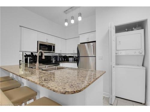 2806-388 Prince Of Wales Drive, Mississauga, ON - Indoor Photo Showing Kitchen With Double Sink