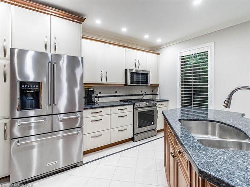 1027 Masters Green, Oakville, ON - Indoor Photo Showing Kitchen With Stainless Steel Kitchen With Double Sink