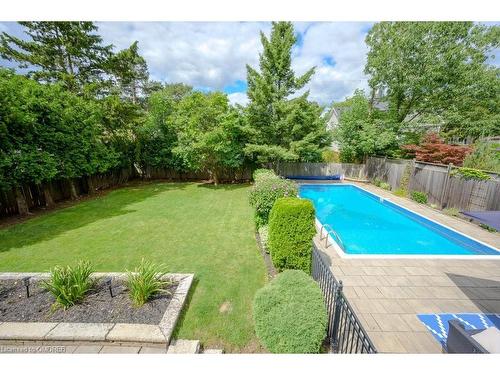 4499 Rogers Road, Burlington, ON - Outdoor With In Ground Pool With Backyard