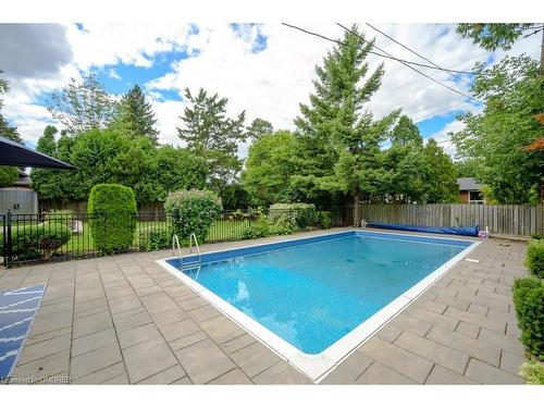 4499 Rogers Road, Burlington, ON - Outdoor With In Ground Pool With Backyard