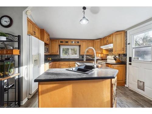 46 Main Street S, Acton, ON - Indoor Photo Showing Kitchen With Double Sink