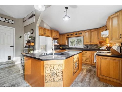 46 Main Street S, Acton, ON - Indoor Photo Showing Kitchen With Double Sink