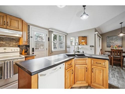 46 Main Street S, Acton, ON - Indoor Photo Showing Kitchen With Double Sink