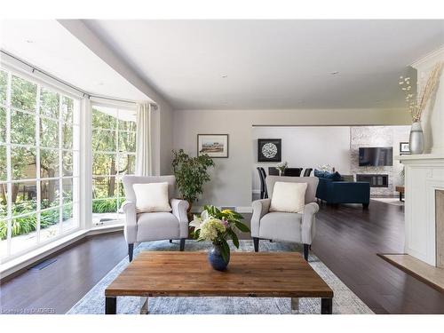 86 First Street, Oakville, ON - Indoor Photo Showing Living Room With Fireplace