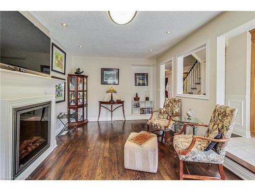 226 Poole Drive, Oakville, ON - Indoor Photo Showing Living Room With Fireplace