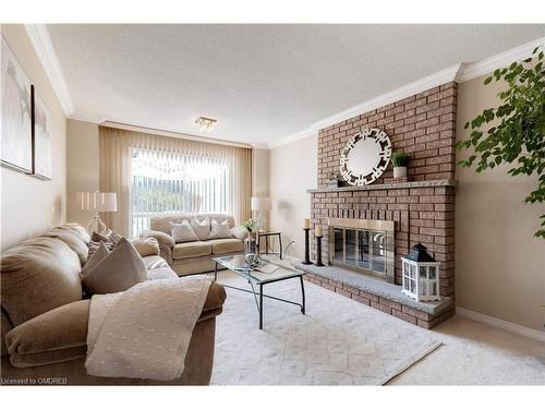 1364 Windrush Drive, Oakville, ON - Indoor Photo Showing Living Room With Fireplace