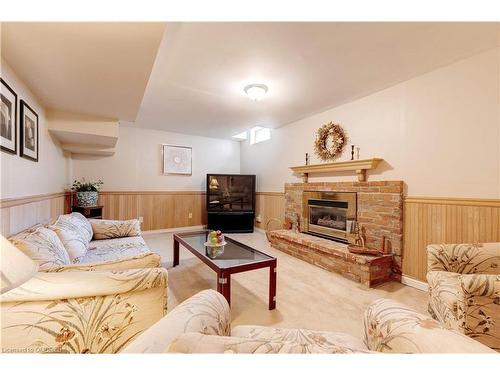 1364 Windrush Drive, Oakville, ON - Indoor Photo Showing Living Room With Fireplace