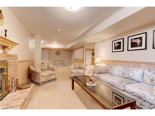 1364 Windrush Drive, Oakville, ON - Indoor Photo Showing Living Room With Fireplace