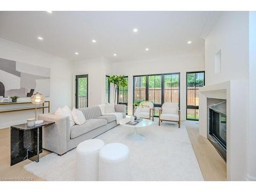 152 Chisholm Street, Oakville, ON - Indoor Photo Showing Living Room With Fireplace