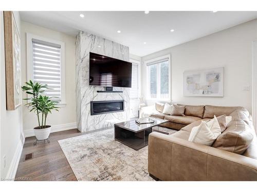 1164 Bridge Road, Oakville, ON - Indoor Photo Showing Living Room With Fireplace